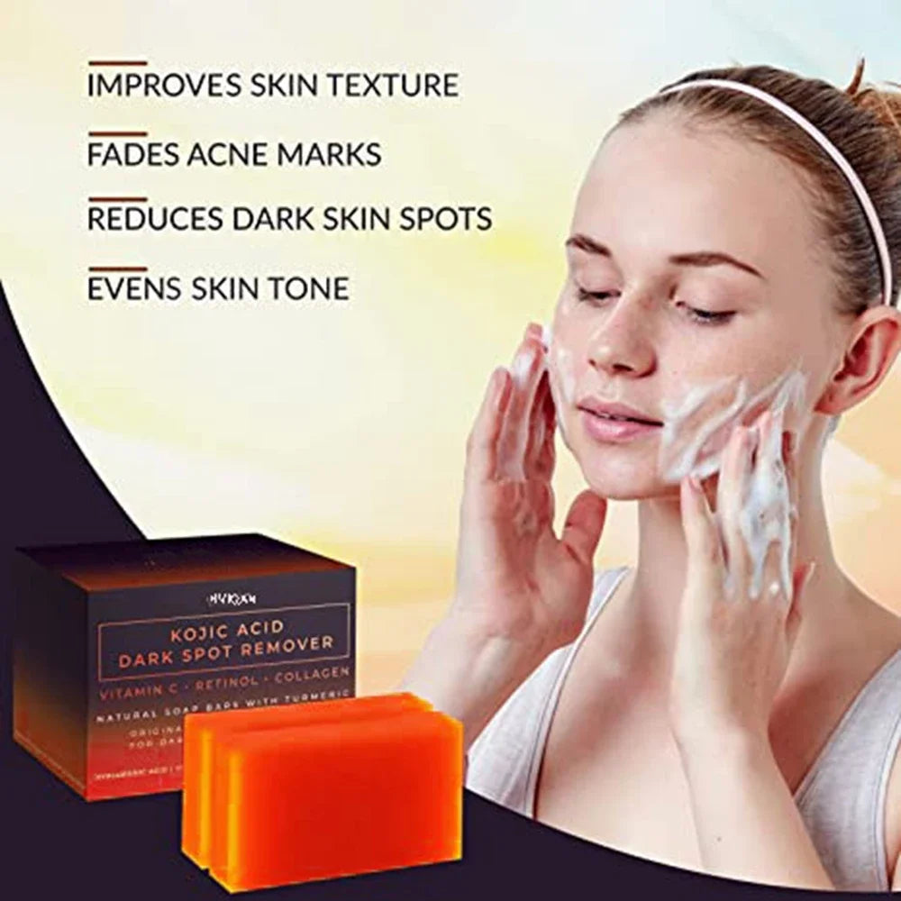 VALITIC Kojic Acid Soap Whitening Soap Remove Black Facial Soap Handmade Bleaching Acid Glycerin With Vitamin C Deep Cleaning